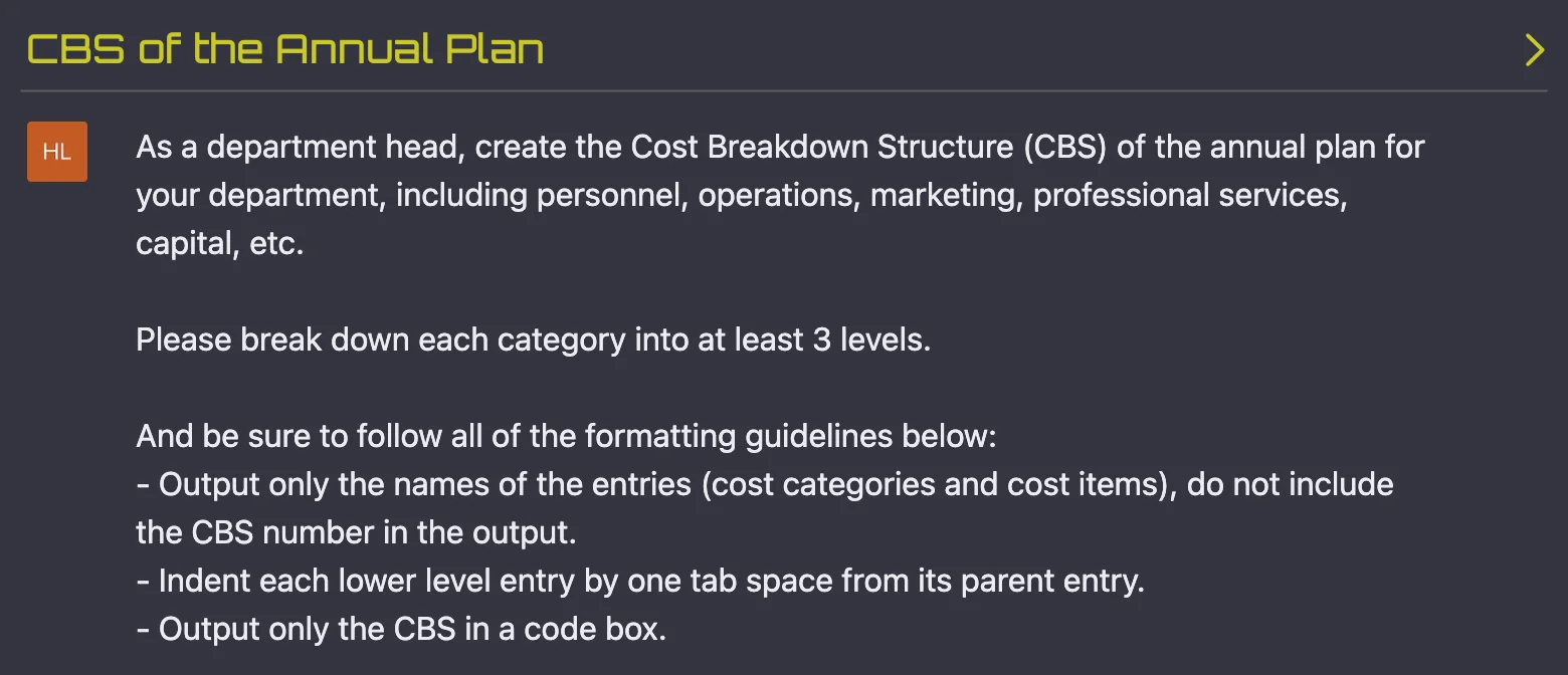 Annual Plan CBS